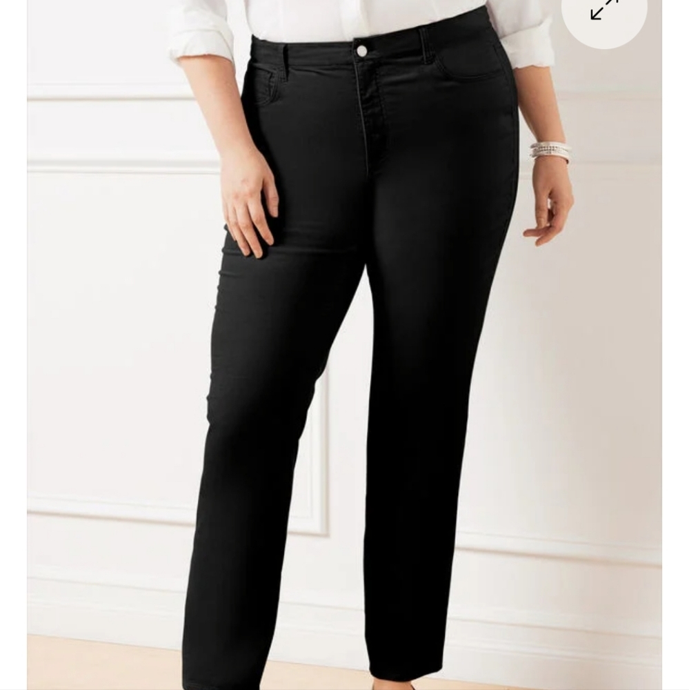 Talbots  High Waist Straight Leg Velveteen  Signature Pants #3119